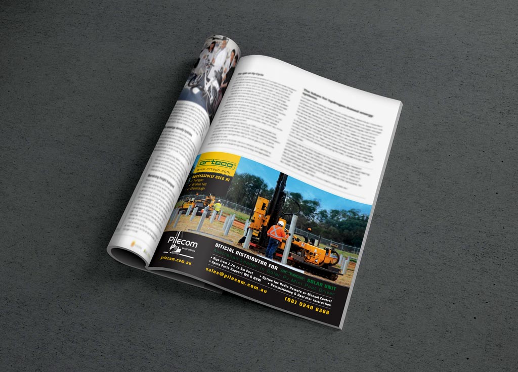 Pilecom Solar & Storage Magazine Advertisement